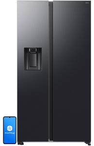 Lodówka SAMSUNG RS70F64KEFEO AI Side by Side No Frost 178.4cm Grafitowa stal Podajnik wody Kostkarka