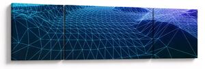 Obraz - Góry w modelu komputerowym (170x50 cm)