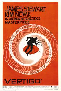 Plakat, Obraz Vertigo - Alfred Hitchcock