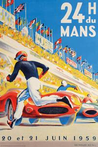 Plakat, Obraz 1959 24 Hours of Le Mans Race Poster