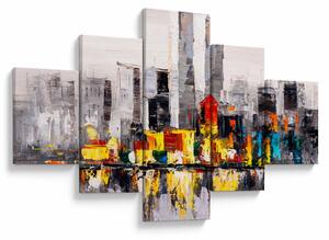 Obraz - Obraz przedstawiający duże miasto (125x70 cm)