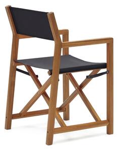 Czarno-naturalne drewniane krzesło ogrodowe Thianna – Kave Home