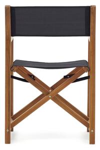 Czarno-naturalne drewniane krzesło ogrodowe Thianna – Kave Home