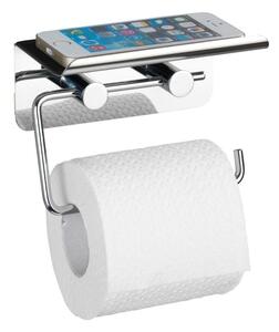 Uchwyt na papier toaletowy z półką na tablet, smartfon - 2 w 1, WENKO