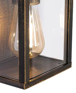 Zewnetrzna Vintage Kinkiet / Lampa scienna antyczne złoto 38 cm 2-punktowe IP44 - Charlois Oswietlenie zewnetrzne