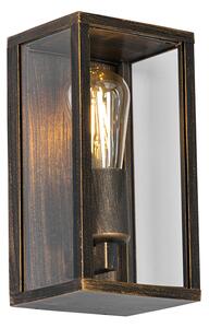 Zewnetrzna Kinkiet / Lampa scienna vintage antyczne złoto 26 cm IP44 - Charlois Oswietlenie zewnetrzne