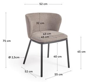 Jasnobrązowe krzesło Ciselia – Kave Home