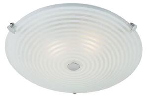 Lampa sufitowa Roundel - Endon Lighting - biała, szklana