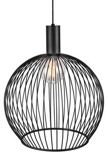 Metalowa lampa Aver 50 - DFTP - Nordlux - czarny, kulisty klosz