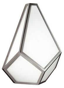 Elegancki szklany kinkiet Diamond nikiel