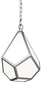 Elegancka lampa wisząca Diamond szklana mała