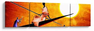 Obraz z okresu starożytnego malarstwa (170x50 cm)