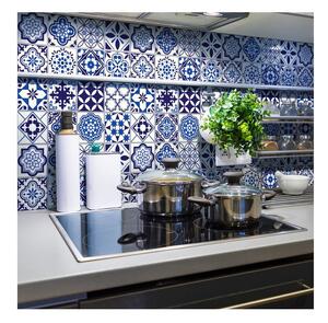 Zestaw 24 naklejek ściennych Ambiance Decals Tiles Eusebio, 10x10 cm