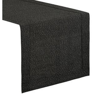 Bieżnik EUROFIRANY Stella 1 40 x 140 cm Czarny