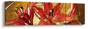 Obraz kwiatów lilii (170x50 cm)