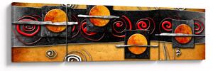 Abstrakcyjny obraz - Planety (170x50 cm)
