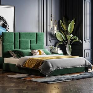 Łóżko 160x200 Tapicerowane Archi + Pojemnik | Tkaniny i Kolory Do Wyboru