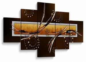 Obraz abstrakcji - Motyle (125x70 cm)