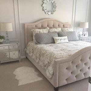 Łóżko tapicerowane z pojemnikiem Rutino