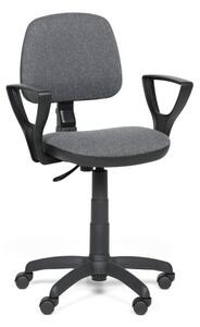 Biurowe krzesło MILANO z podłokietnikami - szare