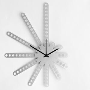 Średniej wielkości zegar ścienny ze stali 40x30cm: Mercury | atelierDSGN