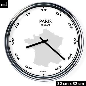 Zegar ścienny do biura: Paryż, Wybierz kolor Ciemny