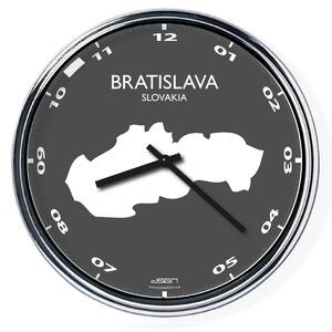Zegar ścienny do biura: Bratysława, Wybierz kolor Jasny