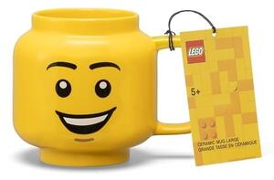 Żółty ceramiczny kubek dla dzieci 530 ml Head – LEGO®