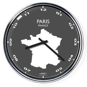 Zegar ścienny do biura: Paryż, Wybierz kolor Ciemny