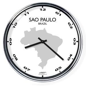 Zegar ścienny do biura: Sao Paulo, Wybierz kolor Jasny