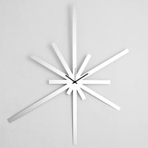 Duży zegar ścienny ze stali nierdzewnej, 72x82 cm: Superstar | atelierDSGN