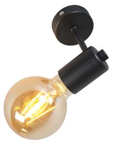 Nowoczesny Kinkiet / Lampa scienna czarny - Facil 1 Oswietlenie wewnetrzne