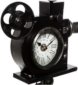Cichy zegar dekoracyjny na trójnogu KAMERA, wys. 51,5 cm