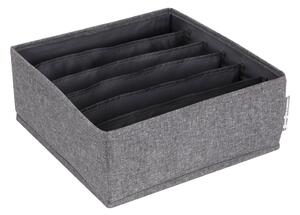 Szary organizer do szuflady z przegródkami Bigso Box of Sweden Drawer, 29x11 cm