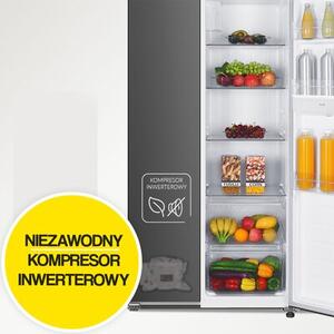 Lodówka MPM-439-SBS-15/ND Side by Side No frost 177cm Inox