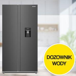 Lodówka MPM-439-SBS-15/ND Side by Side No frost 177cm Inox