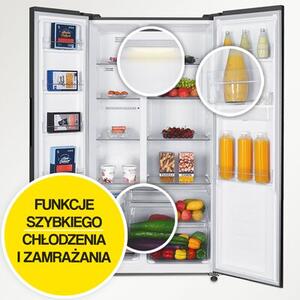 Lodówka MPM-439-SBS-15/ND Side by Side No frost 177cm Inox