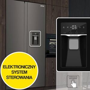 Lodówka MPM-439-SBS-15/ND Side by Side No frost 177cm Inox