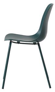 Turkusowe plastikowe krzesło Whitby – Unique Furniture