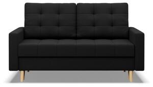 Sofa skandynawska, pikowana, NUBO, 152x92x92 cm, czarny | TYLETEGOTU