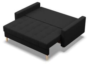 Sofa skandynawska, pikowana, NUBO, 152x92x92 cm, czarny | TYLETEGOTU