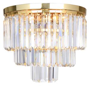 Lampa sufitowa glamour złota AMEDEO 25 cm