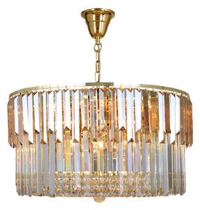 Lampa wisząca glamour złota CAMILLE 60 cm