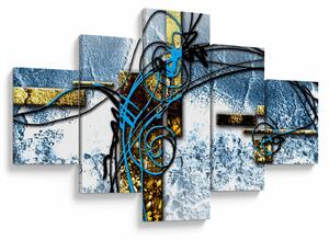 Abstrakcyjny obraz (125x70 cm)