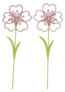 Zestaw 2 dekoracji do doniczki Ego Dekor Rose, wys. 31 cm