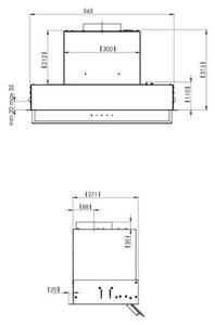 Okap GLOBALO Feneris 60.1 BiaÅy 400m3/h 60dB klasa B