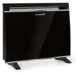 Klarstein Gotland, szklany konwektor, 600/900/1500 W, szklany front, urządzenie stojące, kolor czarny