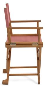 Brązowe składane krzesła zewnętrzne z drewna akacji Kave Home Dalisa