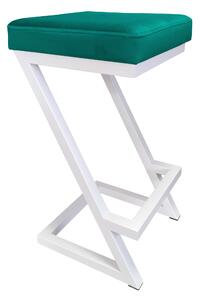 Hoker krzesło barowe ZETA LOFT METAL podstawa biała MG20
