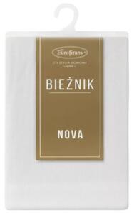 Bieżnik EUROFIRANY Melinda 40 x 140 cm Biały